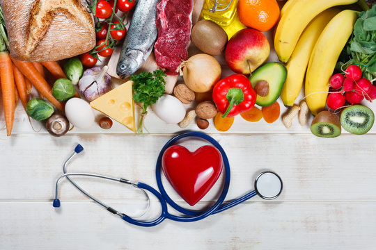 Healthy lifestyle and healthcare concept - a heart shaped as a healthy food item