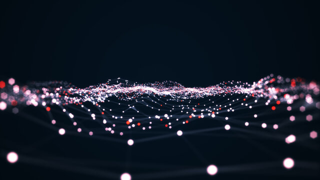 Technology connection digital data and big data concept.