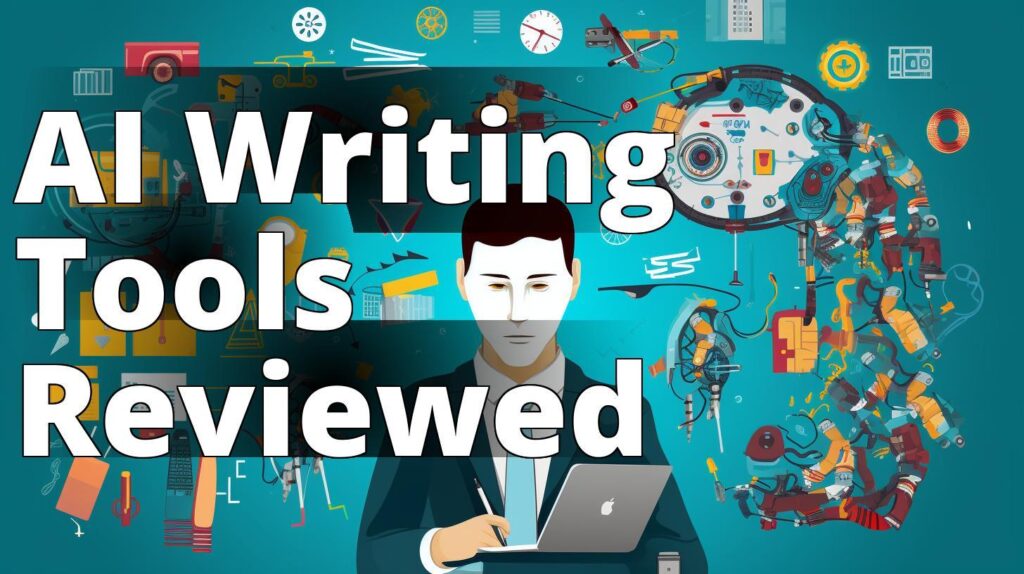 The featured image should be a collage of logos or screenshots of the AI content writing tools menti